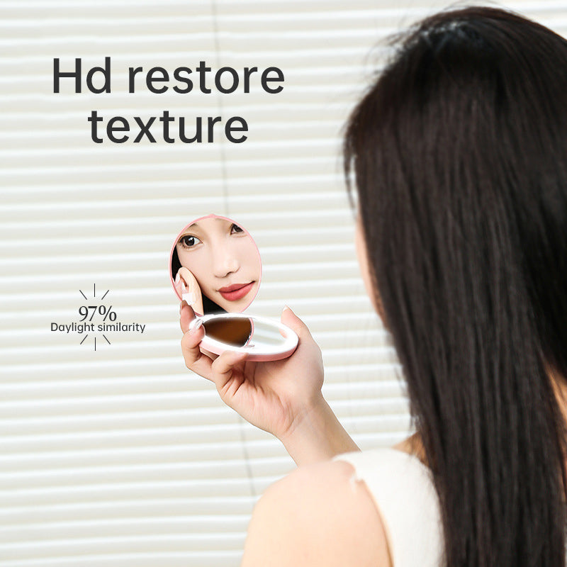 Miroir de Maquillage LED Portable – Compact & Rechargeable