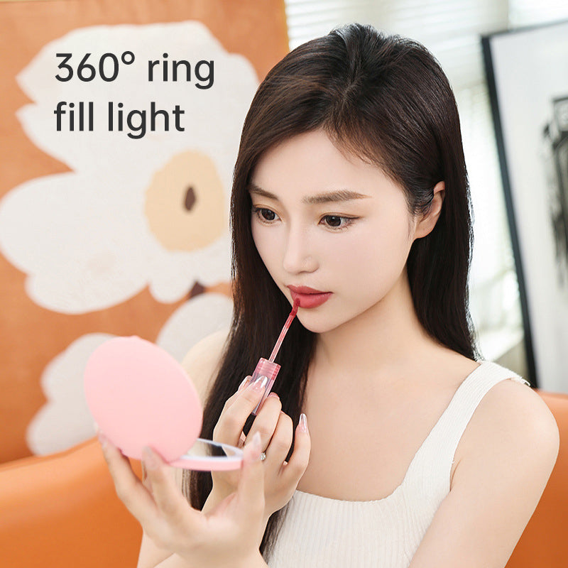 Miroir de Maquillage LED Portable – Compact & Rechargeable